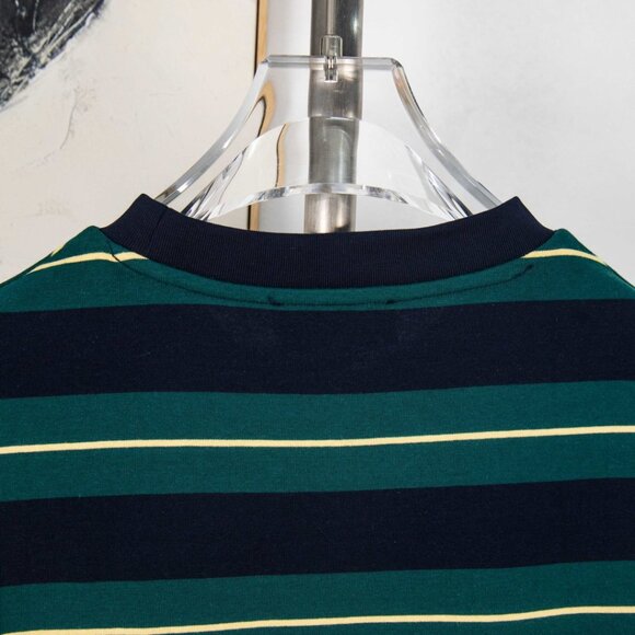 Miu Miu Navy Green Striped Long Sleeve Top | Authentic New - Picture 3 of 7
